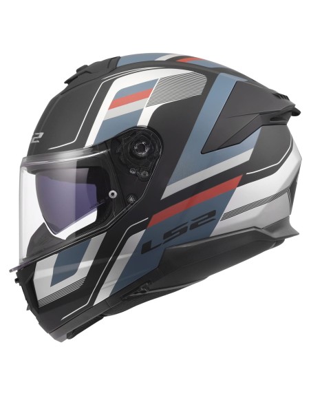 Casco LS2 FF808 Stream II Vintage | Mate-Negro-gris-petrol
