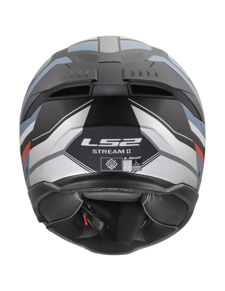 Casco LS2 FF808 Stream II Vintage | Mate-Negro-gris-petrol