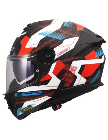 Casco LS2 FF808 Stream II Mika | Blanco-azul-rojo