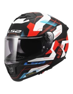 Casco LS2 FF808 Stream II Mika | Blanco-azul-rojo 2