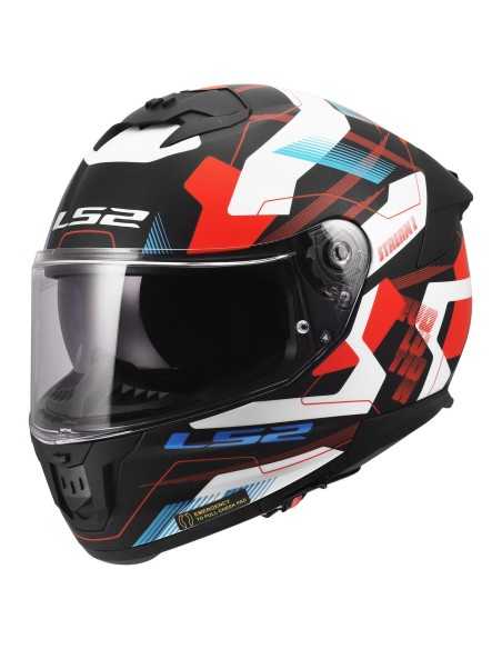 Casco LS2 FF808 Stream II Mika | Blanco-azul-rojo