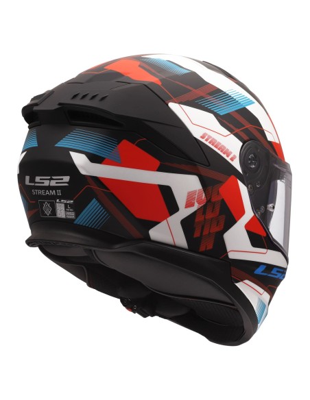 Casco LS2 FF808 Stream II Mika | Blanco-azul-rojo