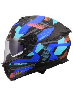 Casco LS2 FF808 Stream II Mika | Negro y azul