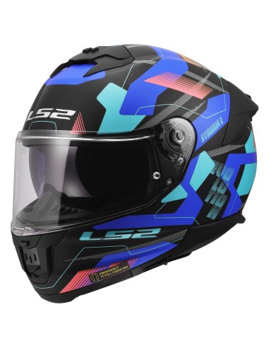 Casco LS2 FF808 Stream II Mika | Negro y azul