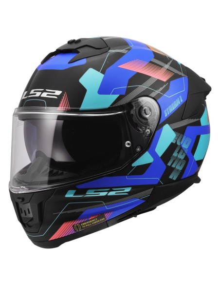 Casco LS2 FF808 Stream II Mika | Negro y azul