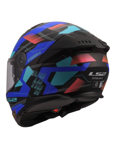 Casco LS2 FF808 Stream II Mika | Negro y azul