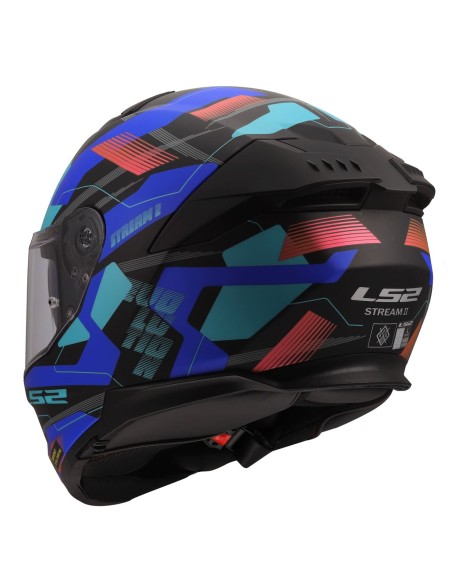 Casco LS2 FF808 Stream II Mika | Negro y azul