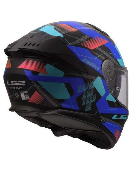 Casco LS2 FF808 Stream II Mika | Negro y azul