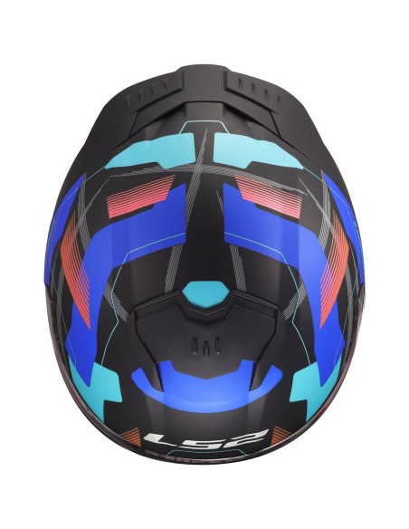 Casco LS2 FF808 Stream II Mika | Negro y azul