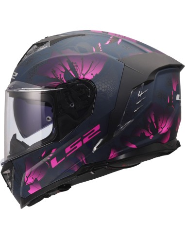 Casco LS2 FF818 Storm III Burst | Negro y rosa
