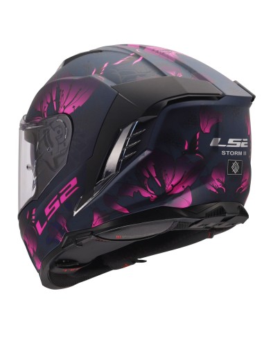 Casco LS2 FF818 Storm III Burst | Negro y rosa