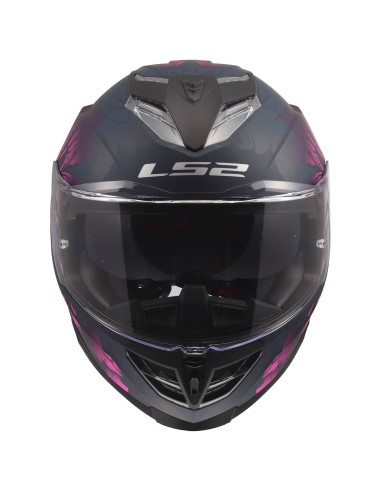 Casco LS2 FF818 Storm III Burst | Negro y rosa
