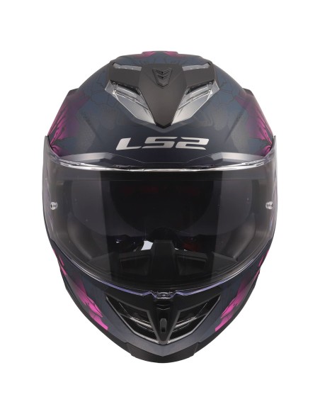 Casco LS2 FF818 Storm III Burst | Negro y rosa