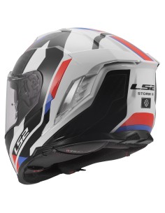 Casco LS2 FF818 Storm III Sporty | Blanco-azul-rojo 2