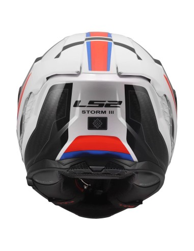 Casco LS2 FF818 Storm III Sporty | Blanco-azul-rojo