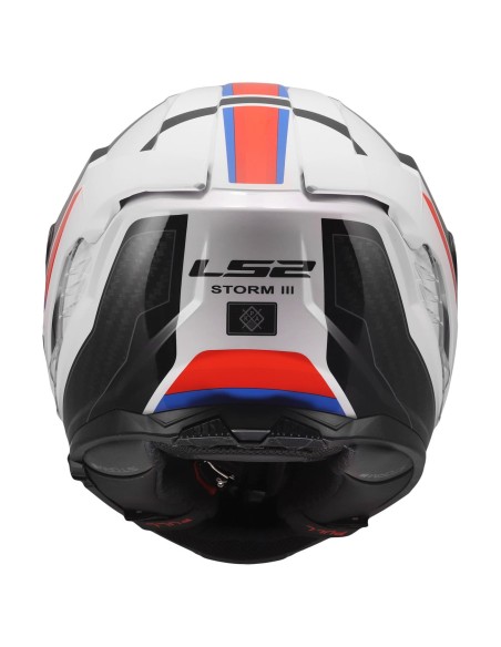 Casco LS2 FF818 Storm III Sporty | Blanco-azul-rojo