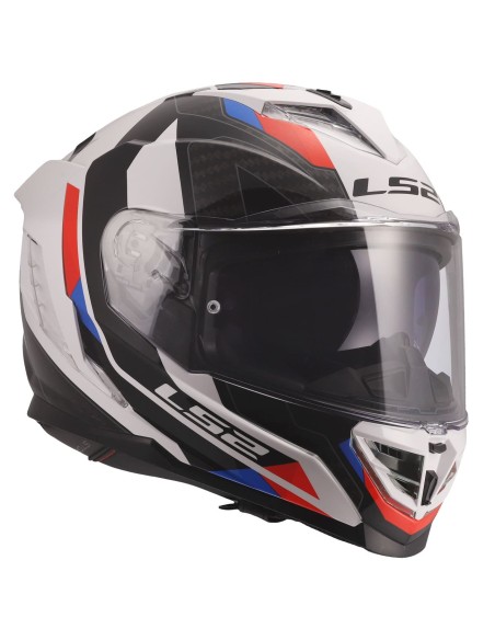 Casco LS2 FF818 Storm III Sporty | Blanco-azul-rojo