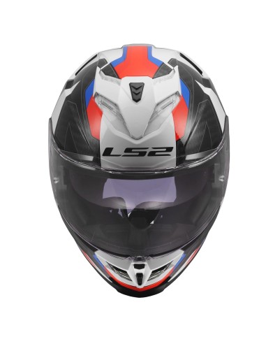 Casco LS2 FF818 Storm III Sporty | Blanco-azul-rojo