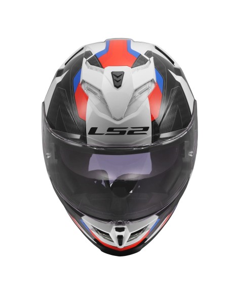 Casco LS2 FF818 Storm III Sporty | Blanco-azul-rojo