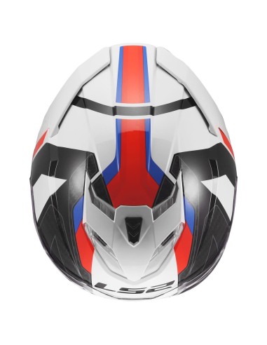 Casco LS2 FF818 Storm III Sporty | Blanco-azul-rojo