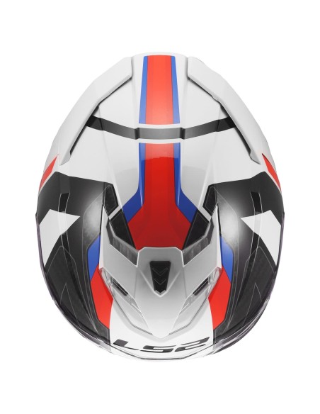 Casco LS2 FF818 Storm III Sporty | Blanco-azul-rojo