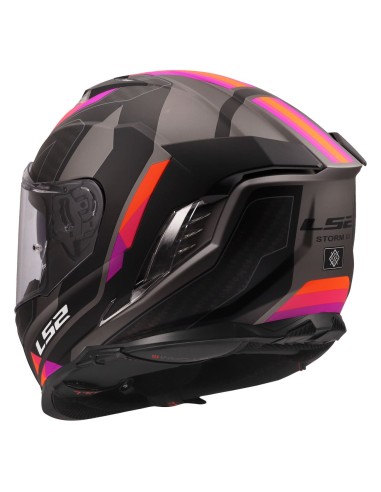 Casco LS2 FF818 Storm III Sporty | Gris y púrpura