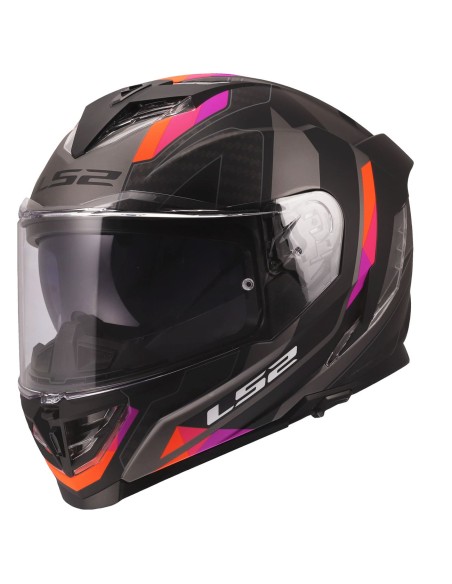Casco LS2 FF818 Storm III Sporty | Gris y púrpura