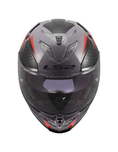 Casco LS2 FF818 Storm III Dynamo | Gris y rojo