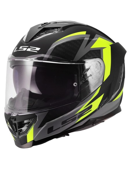 Casco LS2 FF818 Storm III Dynamo | Negro y amarillo fluor