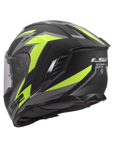 Casco LS2 FF818 Storm III Dynamo | Negro y amarillo fluor
