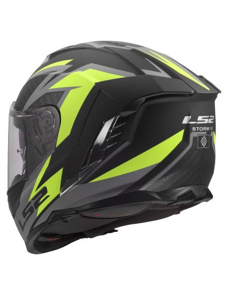 Casco LS2 FF818 Storm III Dynamo | Negro y amarillo fluor