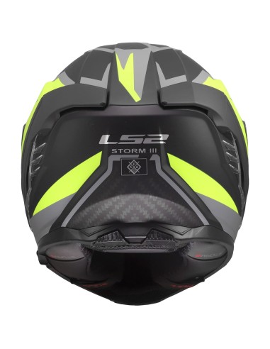 Casco LS2 FF818 Storm III Dynamo | Negro y amarillo fluor