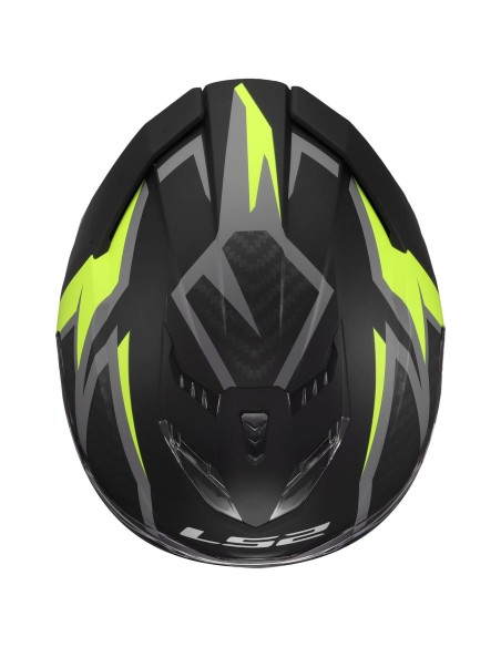 Casco LS2 FF818 Storm III Dynamo | Negro y amarillo fluor