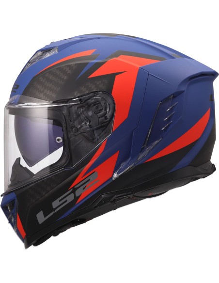 Casco LS2 FF818 Storm III Dynamo | Azul y rojo