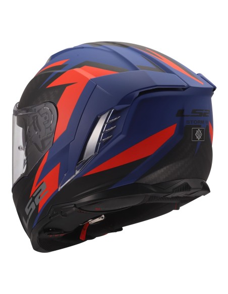 Casco LS2 FF818 Storm III Dynamo | Azul y rojo