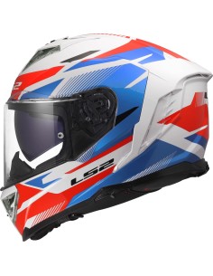 Casco LS2 FF818 Storm III Komai | Blanco-azul-rojo