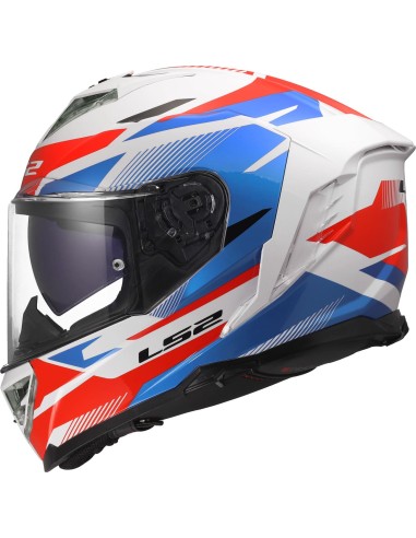 Casco LS2 FF818 Storm III Komai | Blanco-azul-rojo