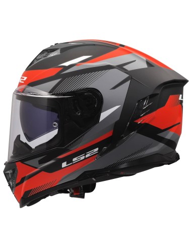 Casco LS2 FF818 Storm III Komai | Negro y rojo
