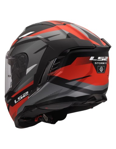 Casco LS2 FF818 Storm III Komai | Negro y rojo