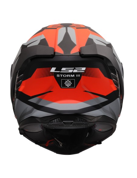 Casco LS2 FF818 Storm III Komai | Negro y rojo