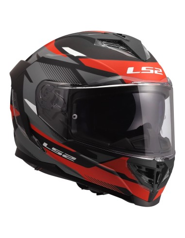Casco LS2 FF818 Storm III Komai | Negro y rojo