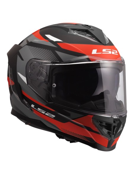 Casco LS2 FF818 Storm III Komai | Negro y rojo