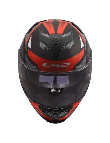 Casco LS2 FF818 Storm III Komai | Negro y rojo