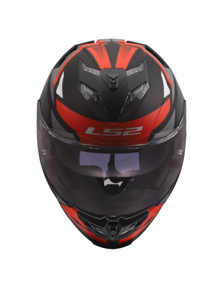 Casco LS2 FF818 Storm III Komai | Negro y rojo