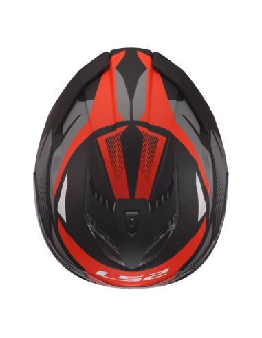 Casco LS2 FF818 Storm III Komai | Negro y rojo