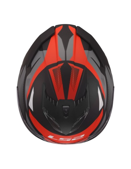 Casco LS2 FF818 Storm III Komai | Negro y rojo
