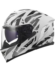 Casco LS2 FF818 Storm III Kaos | Blanco y gris