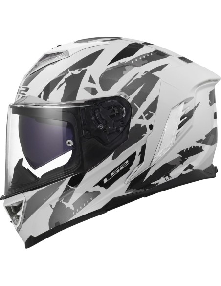 Casco LS2 FF818 Storm III Kaos | Blanco y gris