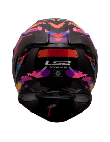 Casco LS2 FF818 Storm III Kaos | Negro-púrpura-azul