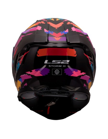 Casco LS2 FF818 Storm III Kaos | Negro-púrpura-azul